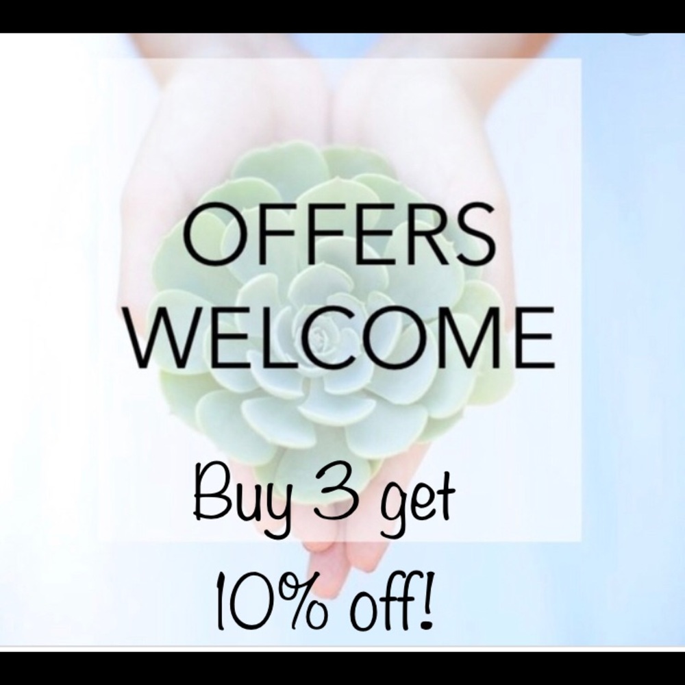 All offers welcome! Buy3 items get 10% off!